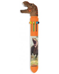Kemijska olovka  DinosArt - Dinosauri, s 10 boja, narančasta