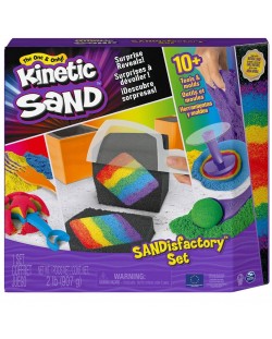 Set za igru ​​s kinetičkim pijeskom Spin Master - Tvornica pijeska