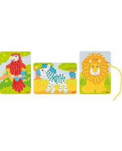 Igra šivanja Goki - Papagaj, lav, zebra