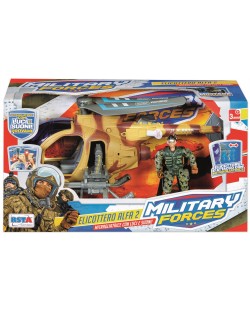 Set za igru RS Toys - Borbeni helikopter s figuricom vojnika