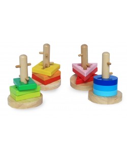 Igračka za nizanje i vrtenje geometrijskih oblika Acool Toy