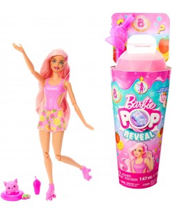 Set za igru Barbie Pop Reveal - Lutka s iznenađenjima, Limunada od jagoda