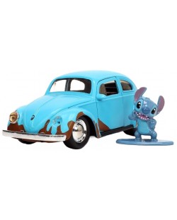 Set za igru Jada Toys Disney - Lilo and Stitch, Auto 1959 VW Beetle, 1:32
