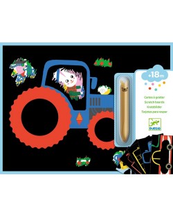 Set za igru Djeco - Karte za struganje vozila