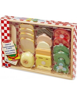 Set za igru Melissa & Doug - Drveni sendviči