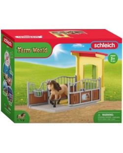 Set za igru Schleich Farm World - Poni boks s islandskim ponijem