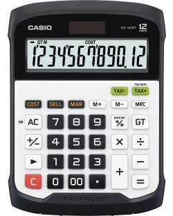 Kalkulator Casio - WD-320MT, 12-znamenkasti, Water-Protected, bijeli