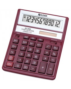 Kalkulator Eleven - SDC-888XRD, 12 znamenki, crveni