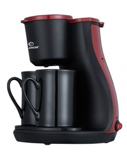 Aparat za kavu s šalicama Elekom - EK-6621R, 450W, 0.240l, crni/crveni