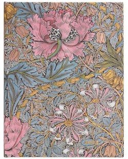 Kalendar-dnevnik Paperblanks William Morris - Horizontalni, 80 listova, 2024