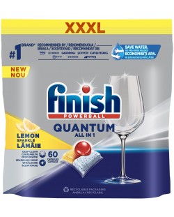 Kapsule za perilicu posuđa Finish - Quantum Max Lemon, 60 komada