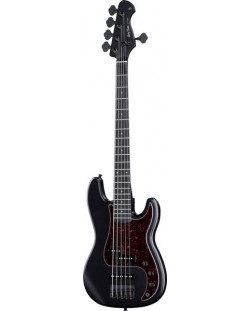 Gitara Harley Benton - PJ-5 SBK Deluxe Series, bas, crna
