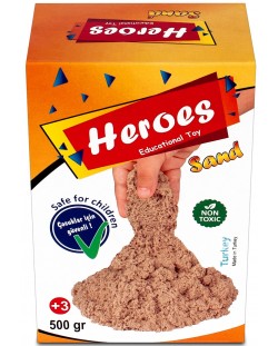 Kinetički pijesak u kutiji Heroes - Prirodna boja. 500 g