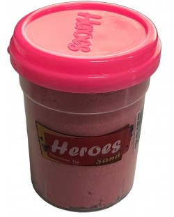 Kinetički pijesak Heroes – S figuricom na poklopcu, ružičasti, 200 g
