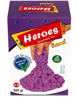 Kinetički pijesak u kutiji Heroes - Ljubičaste boje, 500 g