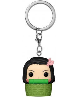 Privjesak za ključeve Funko Pocket POP! Animation: Demon Slayer - Nezuko Kamado (In Basket)