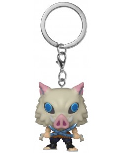 Privjesak za ključeve Funko Pocket POP! Animation: Demon Slayer - Inosuke Hashibira (With Swords)