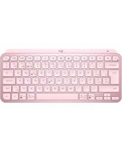Tipkovnica Logitech - MX Keys Mini, bežična, ružičasta