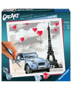 Set za slikanje po brojevima Ravensburger CreArt - Prelijepi Pariz