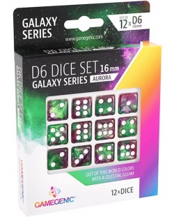 Set kockica Gamegenic: Galaxy Series - Aurora, 12 komada