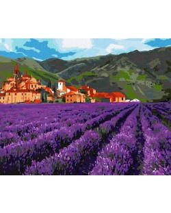 Set za slikanje po brojevima Ideyka - Lavanda, 40 х 50 cm