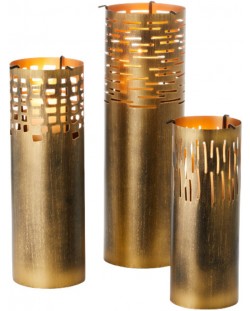 Set svijećnjaka Philippi - Santiago, Ø 14 x 31/38/45 cm, 3 komada