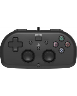 Kontroler Hori - Wired Mini Gamepad, crni (PS4)