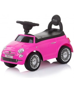 Automobil za vožnju Chipolino - Fiat 500, rozi