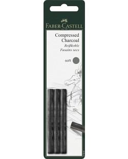 Set ugljena Faber-Castell Pitt - 3 komada, srednje