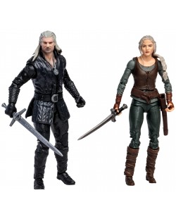 Set akcijskih figurica McFarlane Television: The Witcher - Geralt and Ciri (Netflix Series), 18 cm