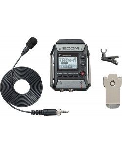 Set audio snimača i mikrofona Zoom - F1-LP, crni