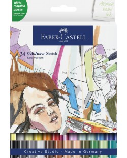 Set markera Faber-Castell Goldfaber Sketch - 24 boje