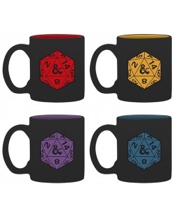 Set šalica za espresso ABYstyle Games: Dungeons & Dragons - D20, 110 ml