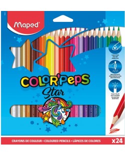 Set olovaka u boji Maped Color Peps - Star, 24 boje