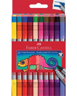 Set dvostranih flomastera Faber-Castell - 20 boja