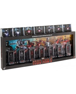 Komplet figura Hot Toys Marvel: Iron Man - Hall of Armor, 7 kom.