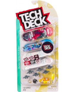 Set fingerboardova Tech Deck - Giraul Gustavo, Paris 2024, 4 komada