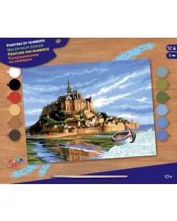 Komplet za slikanje po brojevima KSG Crafts - Mont Saint Michel, Francuska