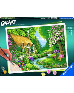 Set za slikanje po brojevima Ravensburger CreArt - Kuća na rijeci