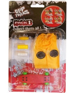 Set igračaka za prste Grip&Trick –  Penny Board, crveni