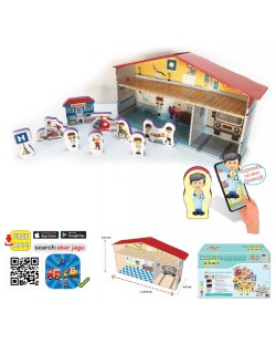 Set igračaka koji govore Jagu - Bolnica i kuća, 10 dijelova