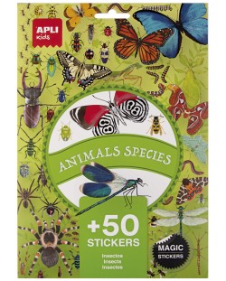 Set naljepnica Apli Kids - Insekti, 50 komada