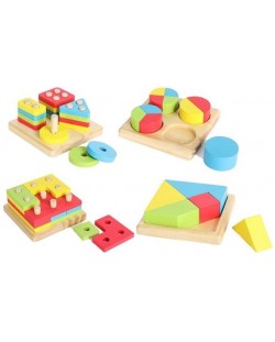 Set drvenih igara Acool Toy - 4 vrste
