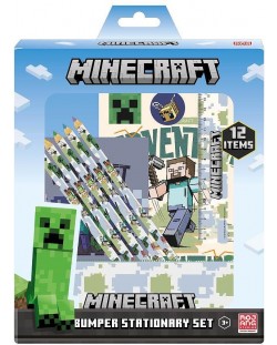 Set školskog pribora Jacob - Minecraft Adventure, 12 dijelova