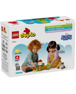 Konstrukcijski set LEGO Duplo - Peppa Pig vrt i kućica na drvetu  (10431) 