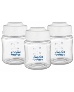 Set posuda za čuvanje majčinog mlijeka Canpol babies - 3 х 120 ml