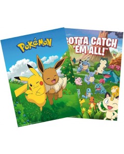 Komplet mini plakata ABYstyle Games: Pokemon - Environments