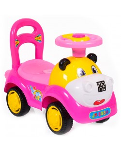 Auto za guranje Moni - Super Car, ružičasti