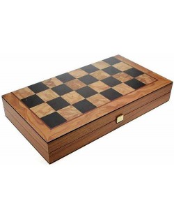 Set šaha i backgammona Manopoulos - Boja maslinastog drveta, 38 x 20 cm