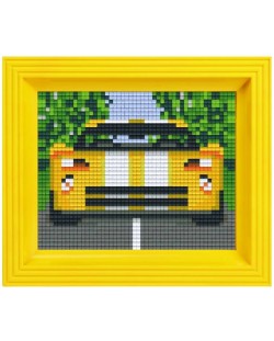 Kreativni set s okvirom i pikselima Pixelhobby Classic - Trkaći auto